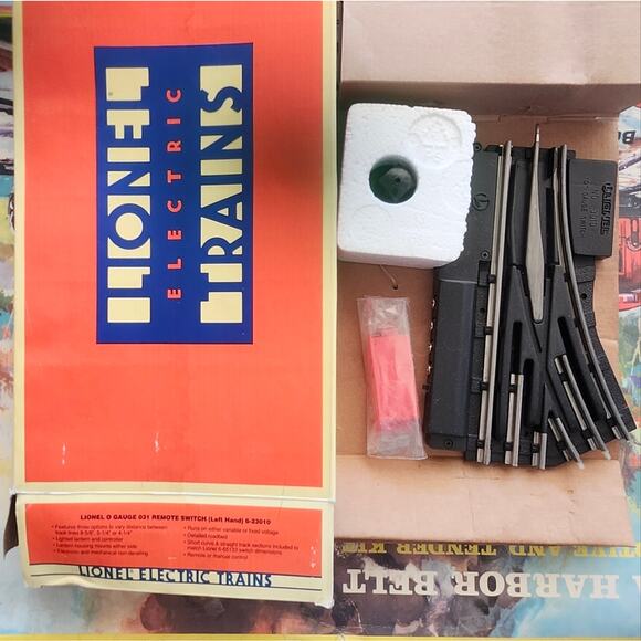 Lionel Electric Trains Remote Switch Set 0-42, 027. 6-65167 Left Hand - Picture 1 of 4
